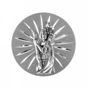 Kovová magnetka svätý Krištof