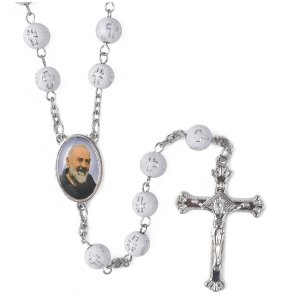 Ruženec ružový s gravírom ruže